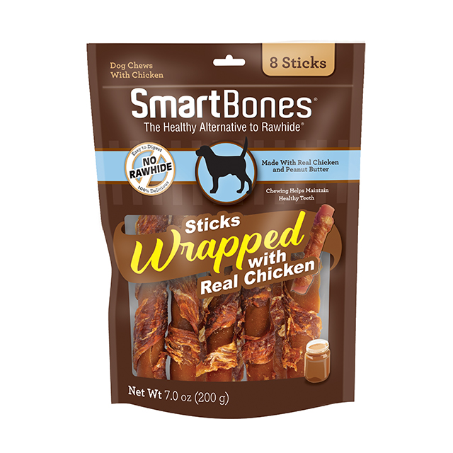 Chicken Wrapped Peanut Butter Sticks Regular SmartBones